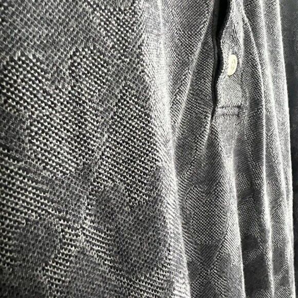 Vintage 90s Disney Store Mickey Mouse Argyle Grey Short Sleeve Polo Shirt XL - Picture 7 of 12